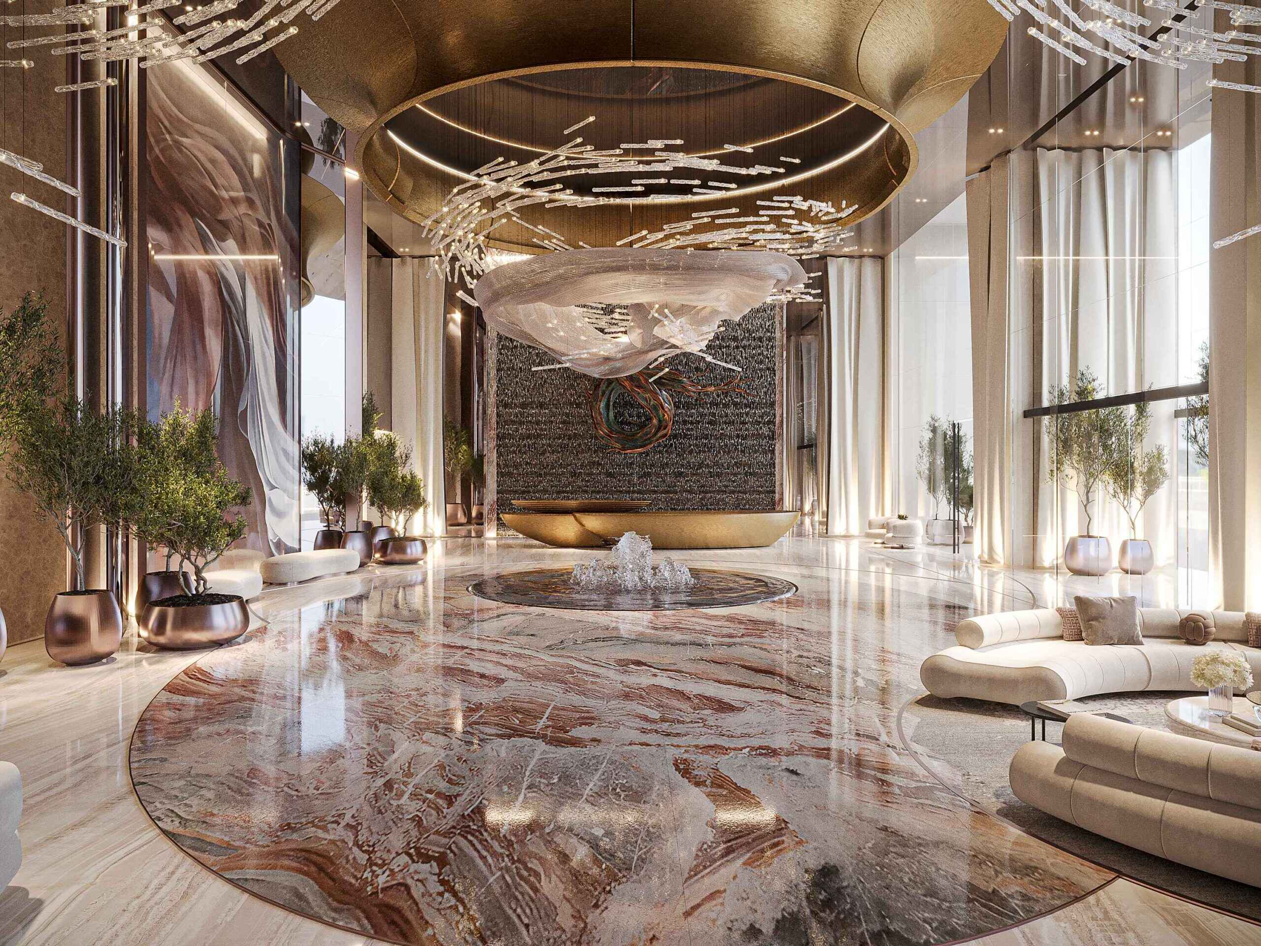 One Sky Park – lobby met Versace Ceramics design