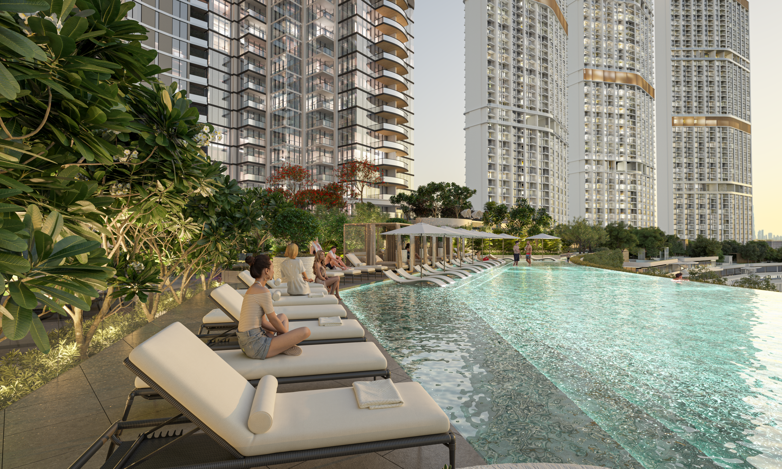 Skyscape Altius – garden terrace met groen en waterpartijen