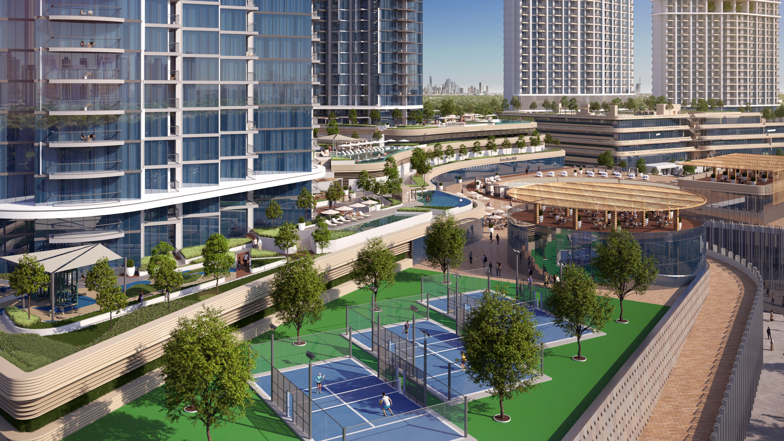 Skyscape Altius – street view van de toren in Sobha Hartland II